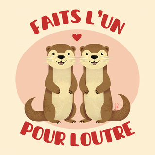 Carte Faisons des vagues d`amour pour toujours Carte Saint Valentin humour