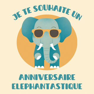 Carte Anniversaire éléphantin et amusant Carte anniversaire humour