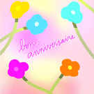 Fleurs joyeuses pour un anniversaire vibrant