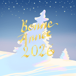 Carte Bonne année 2026 sous un ciel étoilé Carte de voeux classique 2026