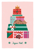 Cadeaux de No&euml;l et chats en douceur