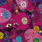 T&ecirc;te de mort color&eacute;e pour un amour vibrant