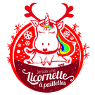 Licornette &agrave; paillettes pour un No&euml;l joyeux
