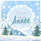 Voeux de douceur dans un paysage hivernal