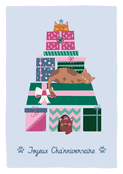 Chats festifs entour&eacute;s de cadeaux d'anniversaire