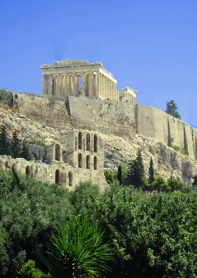 Carte Ruines grecques Carte postale Grèce