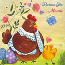 Poule et amour pour un Papi en f&ecirc;te