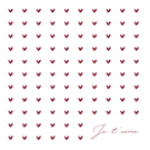 Je t'aime, une mer de coeurs rouges