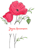 &Eacute;clat de coquelicots pour un anniversaire unique