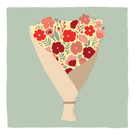 Bouquet de fleurs vibrant pour maman