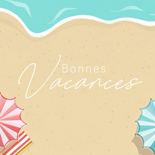 Carte Bonnes vacances Carte postale d'août et vacances