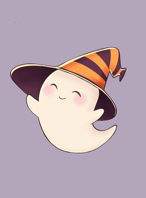 Carte Petit fantôme Carte Halloween pour enfant