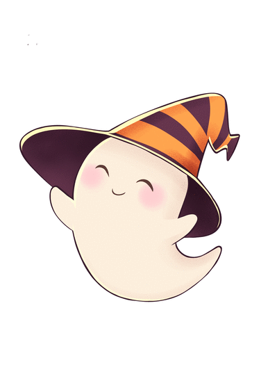 Carte Petit fantôme Carte Halloween pour enfant