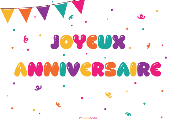 Carte Joyeux Anniversaire Carte anniversaire enfant