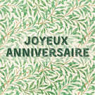 Fleurs vertes &eacute;clatantes pour un anniversaire joyeux