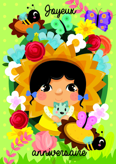 Carte Joyeux anniversaire Carte anniversaire enfant