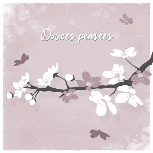 Carte Douces pens&eacute;es Carte condoléances