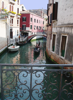 Carte Venise vue sur l'eau Carte postale Italie