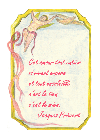 Carte Amour et Jacques Prevert Carte saint valentin