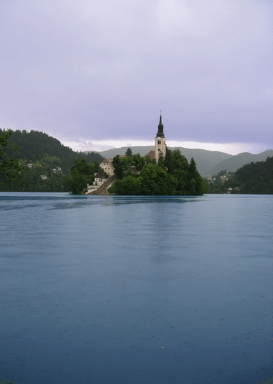 Carte Lac de Bled en Slovenie Carte postale Slovenie