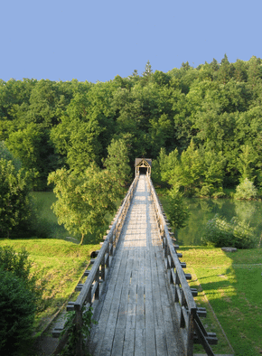 Carte Pont en bois de Novo Mesto Carte postale Slovenie