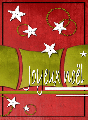 Carte Joyeux Noël du rouge et du jaune Carte de noel