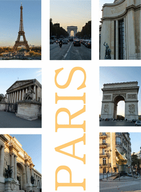 Carte Différentes vues de Paris Carte postale de Paris