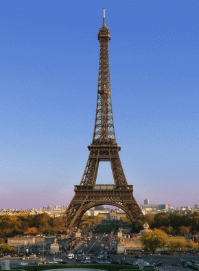 Carte La tour Eiffel et le ciel bleu de Paris Carte postale de Paris