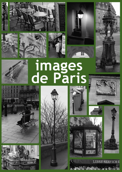 Carte Paris en noir et blanc Carte postale de Paris