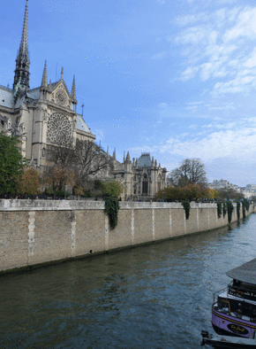 Carte Notre Dame de Paris vue de la Seine Carte postale de Paris