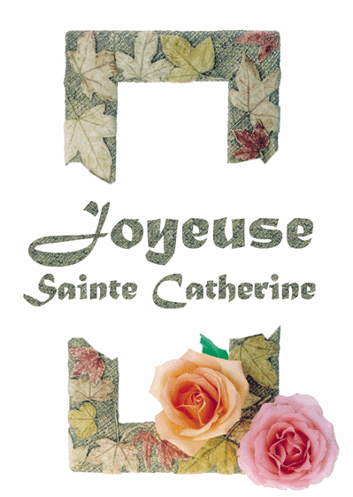 Carte Sainte catherine couleurs d'automne Carte sainte Catherine