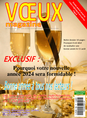 Carte Voeux magazine 2024 Carte de voeux 2024 couverture de magazine