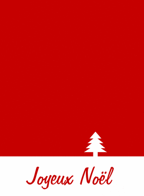 Carte Joyeux Noel silouhette sapin Carte noël personnalisée