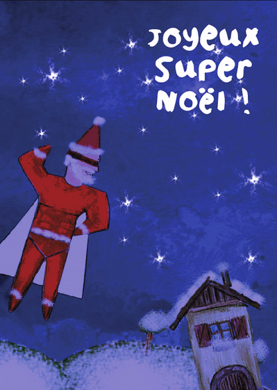 Carte Joyeux Super Noel Carte de Noël humour