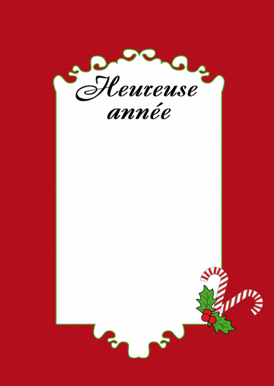 Carte Heureuse annee Carte de voeux personnalisable 2021