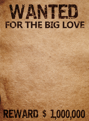 Carte Wanted for the big love Carte Saint Valentin personnalisée