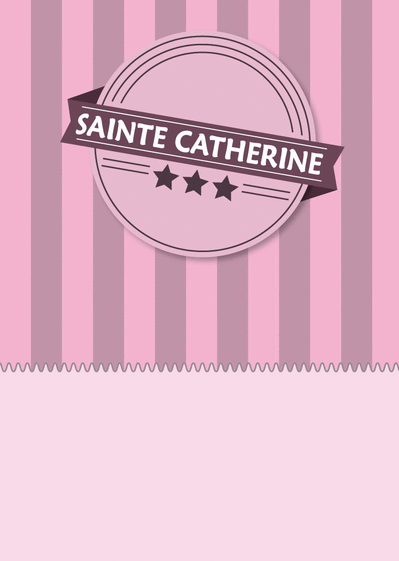 Carte Sainte Catherine retro Carte sainte Catherine