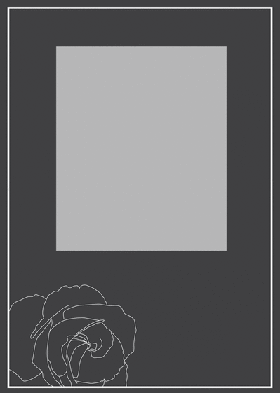 Carte Condoléances personnalisable avec une fleur Carte condoléances personnalisée