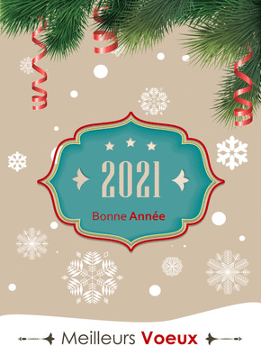 Carte Etiquette bonne année 2022 Carte de voeux entreprise originale 2022
