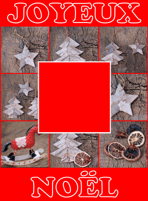 Carte Un gros joyeux Noël en rouge Carte noël personnalisée
