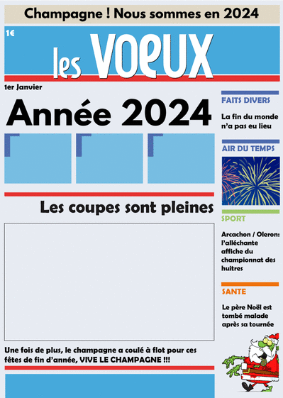 Carte Le magazine personnalisable des voeux Carte de voeux personnalisable 2021