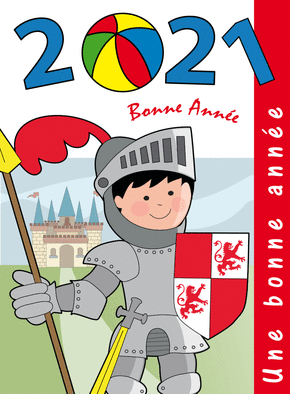 Carte Voeux 2021 magazine petit garçon Carte de voeux 2021 couverture de magazine