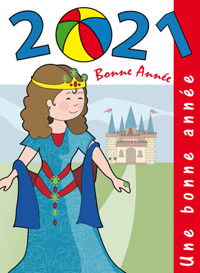 Carte Voeux 2021 magazine petite fille Carte de voeux 2021 couverture de magazine
