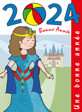 Carte Voeux 2024 magazine petite fille Carte de voeux 2024 couverture de magazine