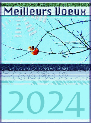 Carte Branche de pommier sous la neige Carte de voeux 2023 