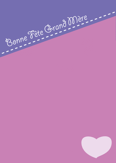 Carte Bonne fête mamie fond rose Carte personnalisée fête des mamies