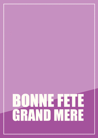 Carte Bonne fête grand-mère personnalisée Carte personnalisée fête des mamies