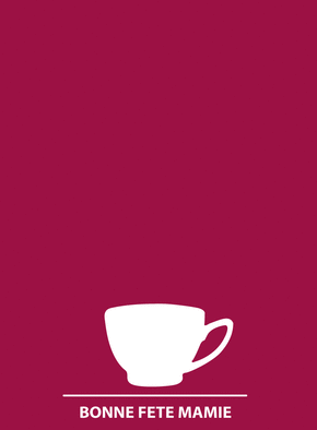 Carte Tasse à café fête des mamies Carte personnalisée fête des mamies