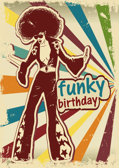 Carte Funky Birthday Carte anniversaire humour