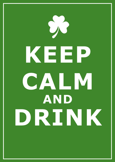 Carte Keep calm and drink Carte Saint Patrick